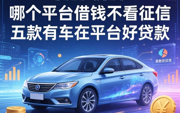 哪个平台借钱不看征信，探讨五款有车在平台好贷款