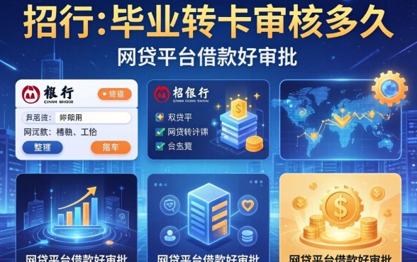 招行毕业转卡审核多久，整理五个网贷平台借款好审批