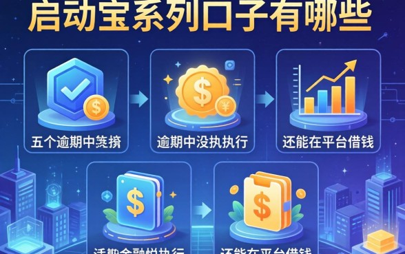 启动宝系列口子有哪些，分析五个逾期中没被执行还能在平台借钱