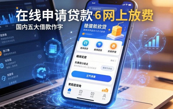在线申请贷款网上放款，国内五大借款软件