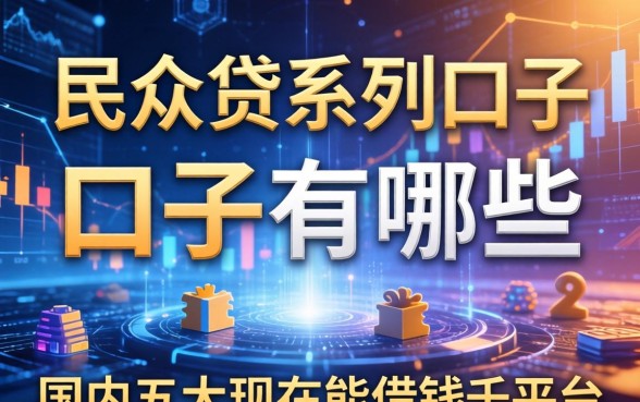 民众贷系列口子有哪些，国内五大现在能借钱的平台