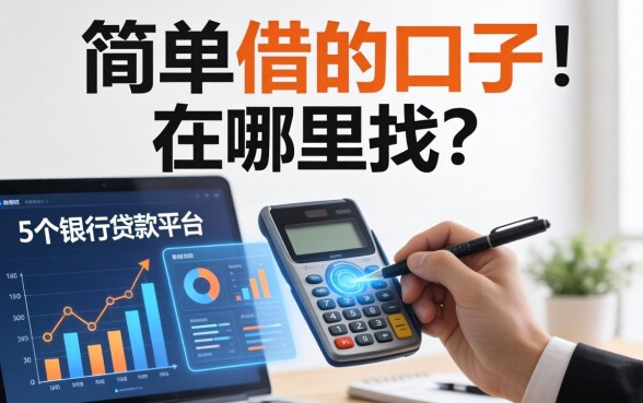 简单借的口子在哪里找，归纳5个银行贷款平台