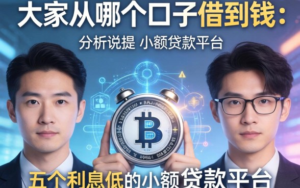大家从哪个口子借到钱，分析五个利息低的小额贷款平台