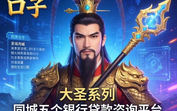 大圣系列的口子有哪些，同城五个银行贷款咨询平台