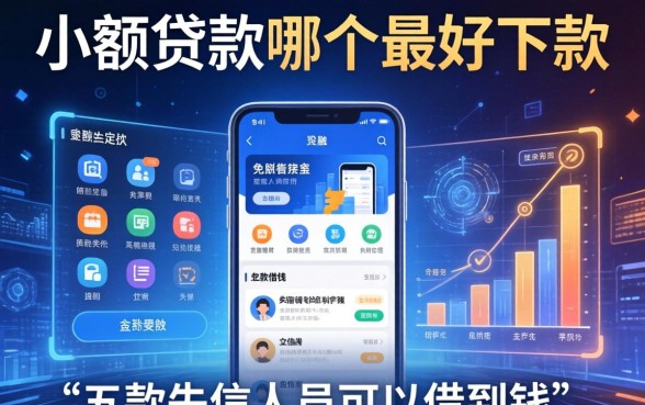 小额贷款哪个最好下款，探讨五款失信人员可以借到钱的软件