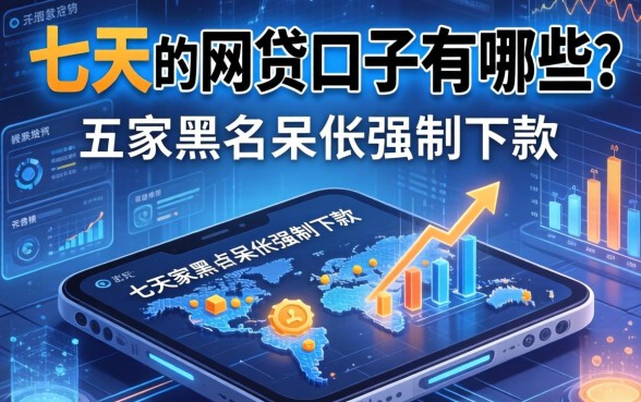 七天的网贷口子有哪些，解答五家黑户呆账强制下款的软件