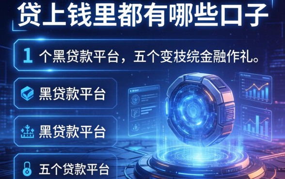贷上钱里都有哪些口子，介绍五个黑贷款平台