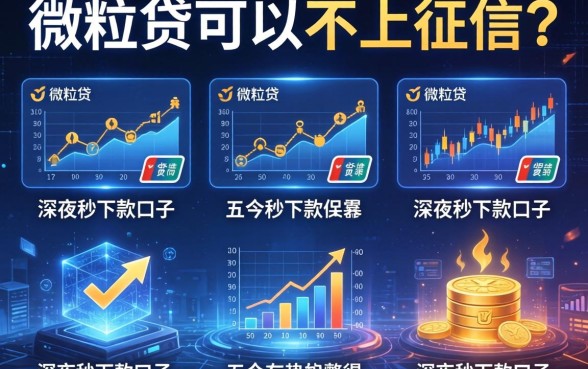 微粒贷可以不上征信吗，整理五个深夜秒下款的口子