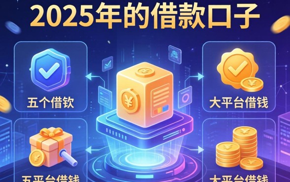 2025年的借款口子，介绍五个大平台借钱