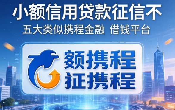 小额信用贷款上征信不，五大类似携程金融的借钱平台