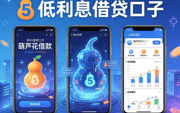 有哪些低利息借贷口子，梳理5个类似葫芦花借款的平台