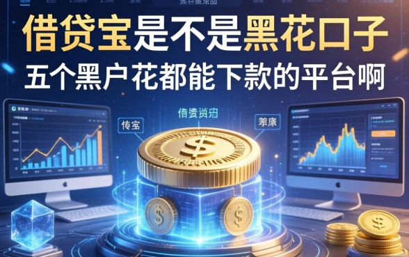 借贷宝是不是黑花口子，总结五个黑户花都能下款的平台啊