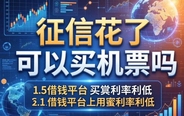 征信花了可以买机票吗，总结五个借钱平台的利率低