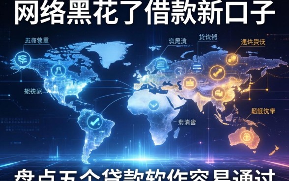 网络黑花了借款新口子，盘点五个贷款软件容易通过