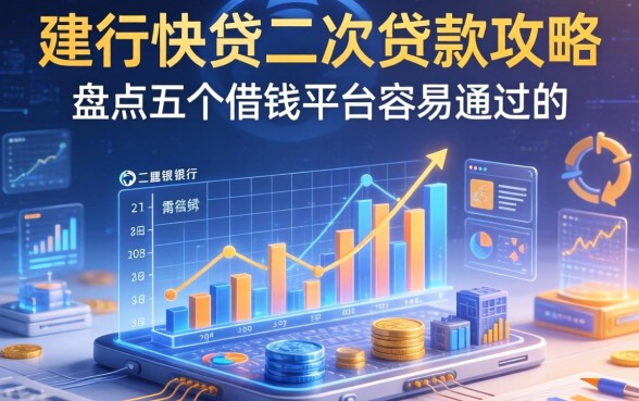 建行快贷二次贷款攻略，盘点五个借钱平台容易通过的