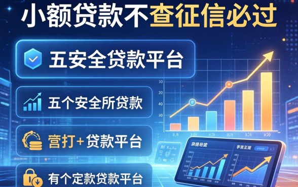 小额贷款不查征信必过，分析五个安全的贷款平台