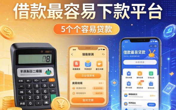 借款最容易下款的平台，归纳5个容易贷款的平台