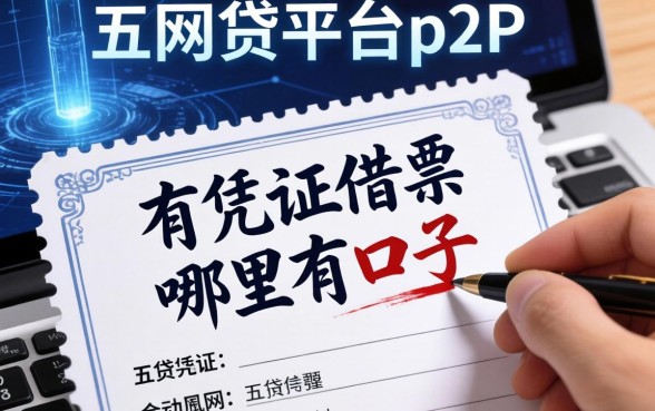 有凭证借条哪里有口子，分析五个网贷平台p2p