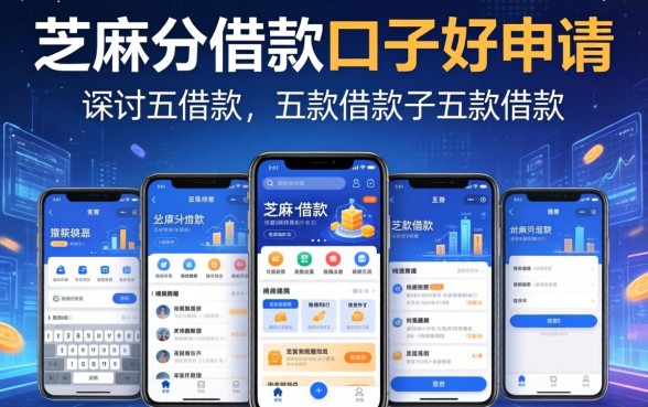 芝麻分借款口子好申请，探讨五款借款软件