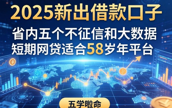 2025新出借款口子，省内五个不征信和大数据的短期网贷适合58岁的平台