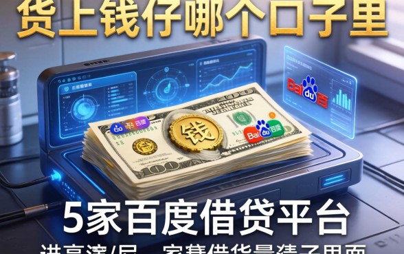 货上钱在哪个口子里面，阐述5家百度借钱平台
