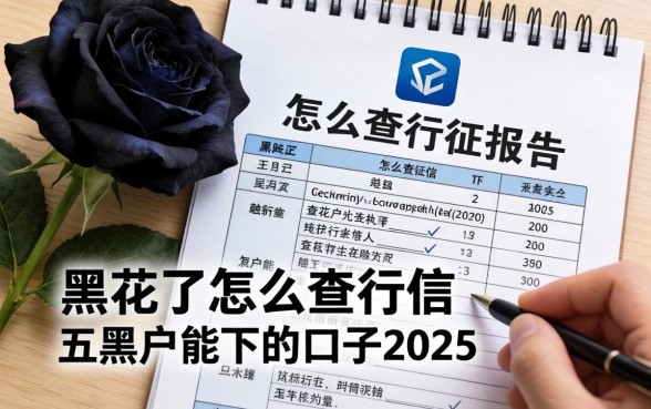 黑花了怎么查征信报告，整理五个黑户能下的口子2025