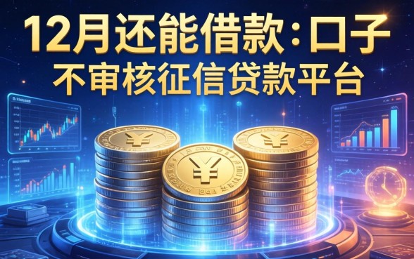 12月还能借款的口子，汇总五个不审核征信的贷款平台