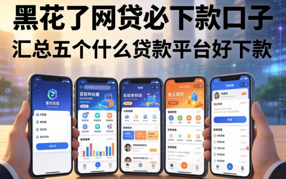 黑花了网贷必下款口子，汇总五个什么贷款平台好下款