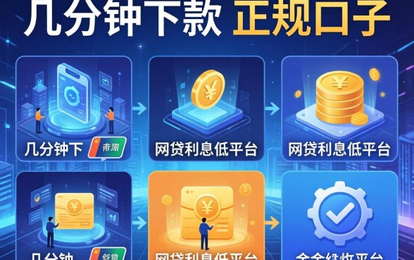 几分钟下款的正规口子，例举5个网贷利息低的平台
