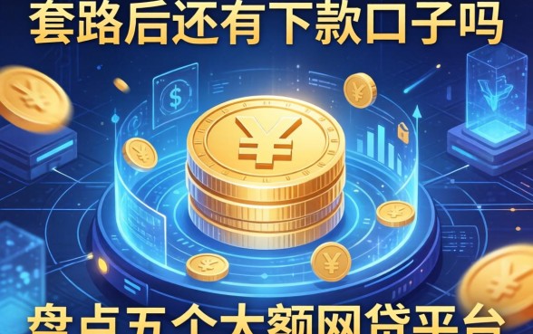 套路后还有下款口子吗，盘点五个大额网贷平台