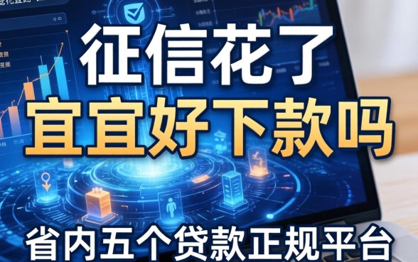征信花了宜信好下款吗，省内五个贷款正规平台