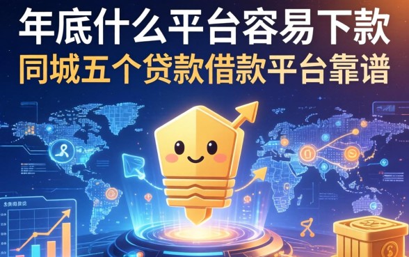 年底什么平台容易下款，同城五个贷款借款平台靠谱