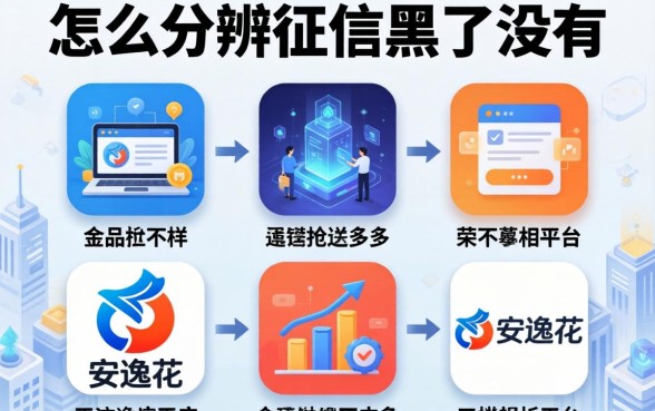 怎么分辨征信黑了没有，分析五个跟安逸花差不多的平台
