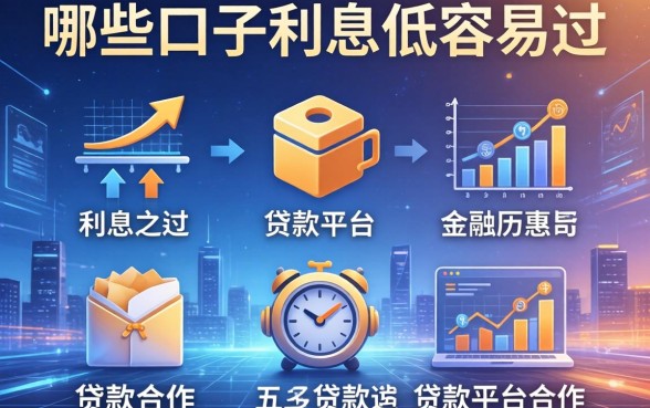 哪些口子利息低容易过，分析五个贷款平台合作