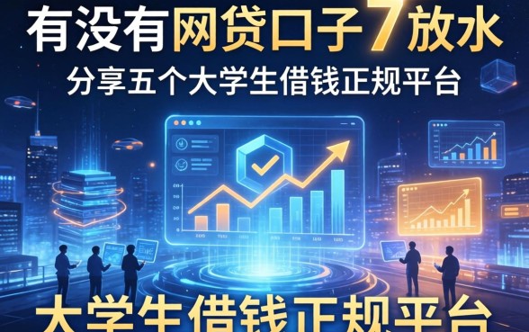 有没有网贷口子7放水，分享五个大学生借钱的正规平台