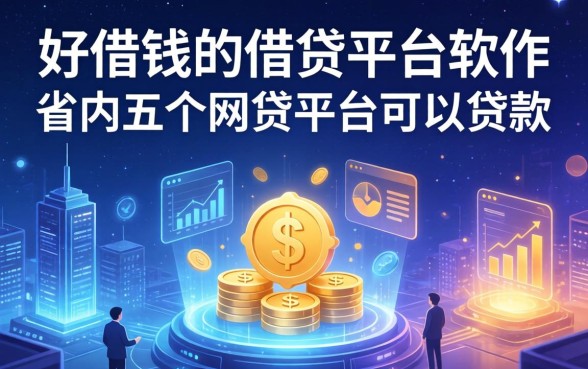 好借钱的借贷平台软件，省内五个网贷平台可以贷款