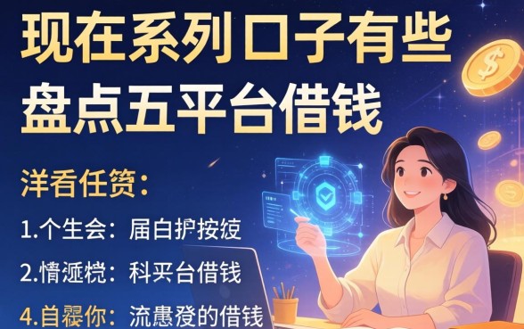 现在系列的口子有哪些，盘点五个平台借钱