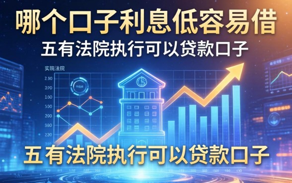 哪个口子利息低容易借，总结五个有法院执行可以贷款的口子