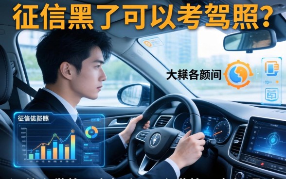 征信黑了可以考驾照吗，汇总五个贷款平台好通过