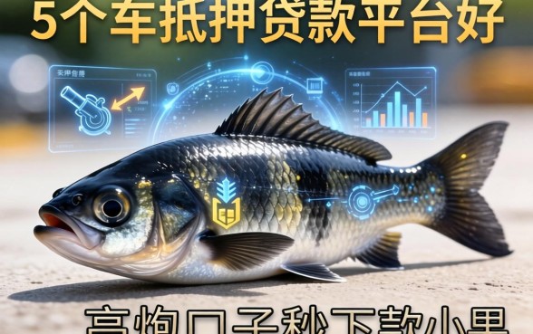 高炮口子秒下款小黑鱼，整合5个车抵押贷款平台好