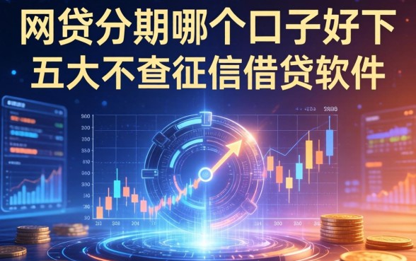网贷分期哪个口子好下，五大不查征信借贷软件