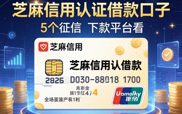 芝麻信用认证借款口子，归纳5个不征信的下款平台看