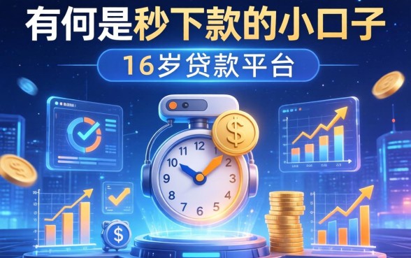 有哪些秒下款的小口子，总结五个16岁贷款平台
