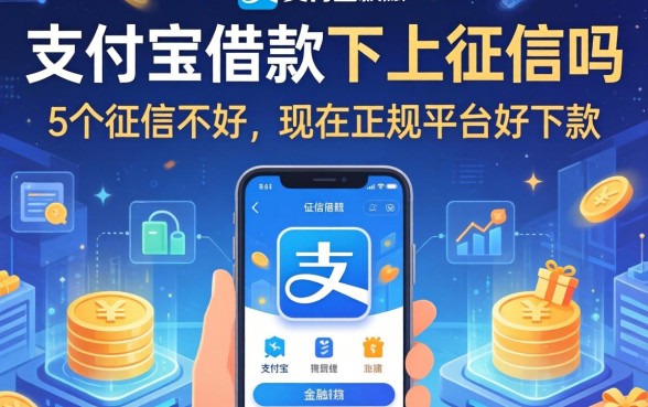 支付宝借款不上征信吗，梳理5个征信不好,现在正规平台好下款