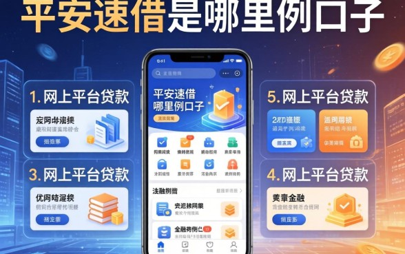 平安速借是哪里的口子，例举5个网上平台贷款