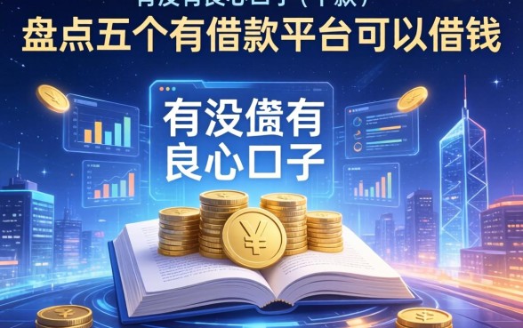 有没有良心口子在下款，盘点五个有借款平台可以借钱