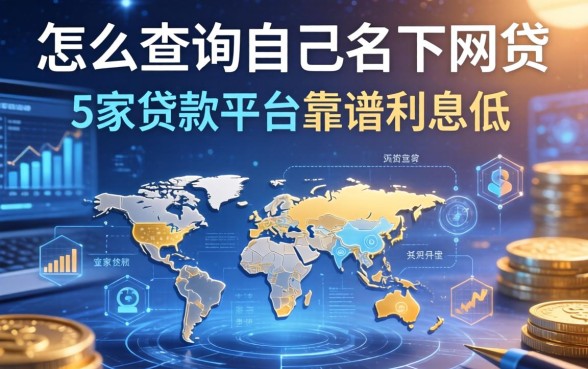 怎么查询自己名下网贷，阐述5家贷款平台靠谱利息低