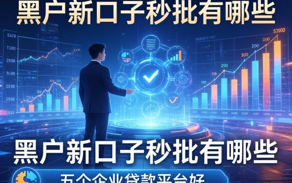 黑户新口子秒批有哪些，分析五个企业贷款平台好