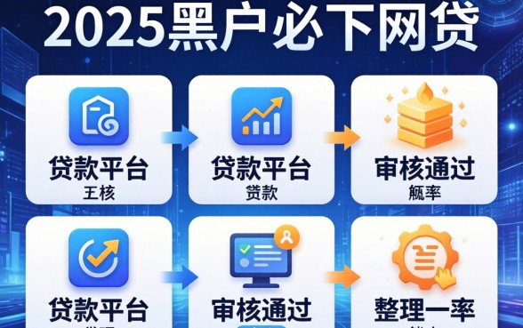 2025黑户必下网贷，整理五个贷款平台审核通过的几率高