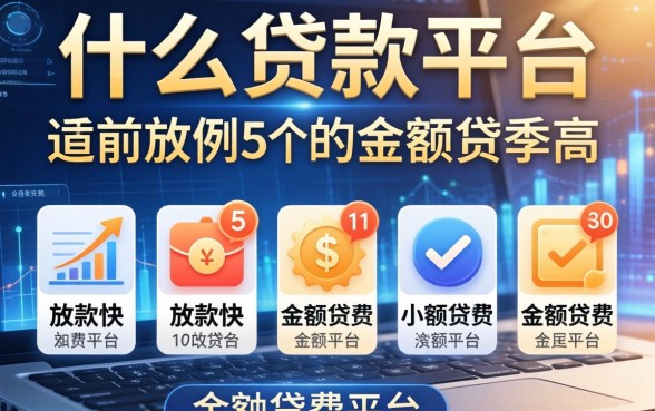 什么贷款平台通过率高，例举5个放款快的小额贷款平台